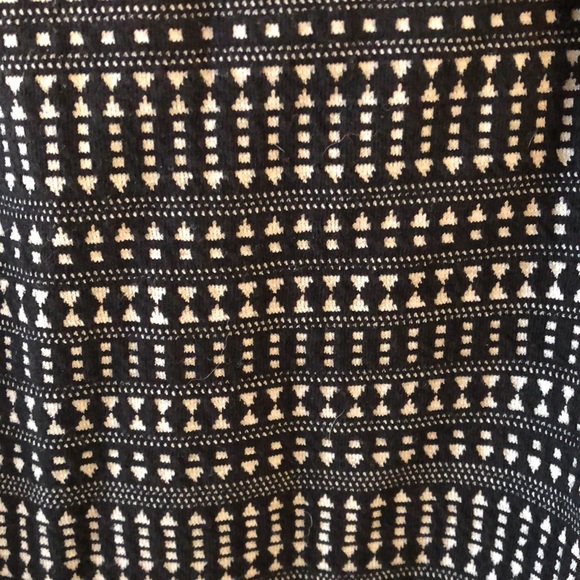 Black + Cream Drop Waist Flounce Dress - Picture 6 of 16